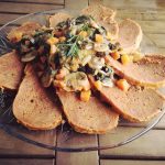 Arrosto fumante di seitan con bietola