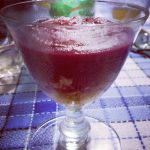 Dessert al succo di mirtilli