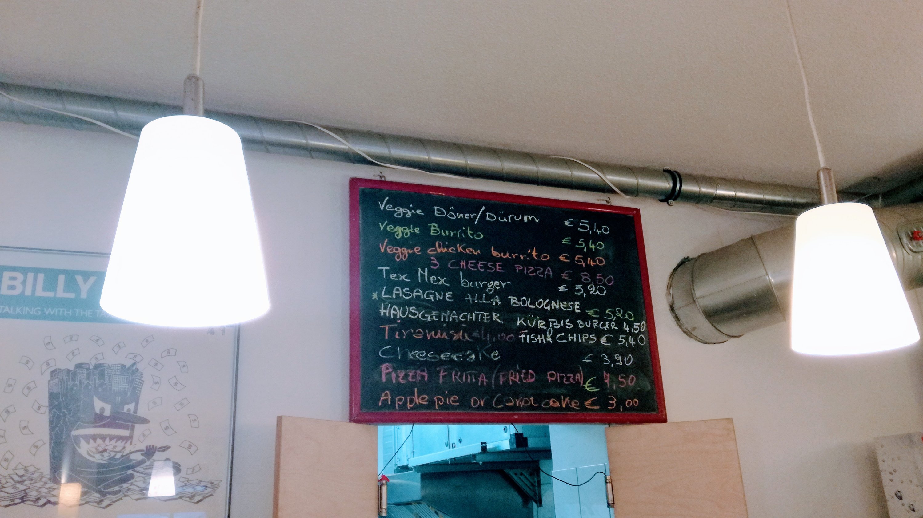 Menù- Vego Foodword - Berlino