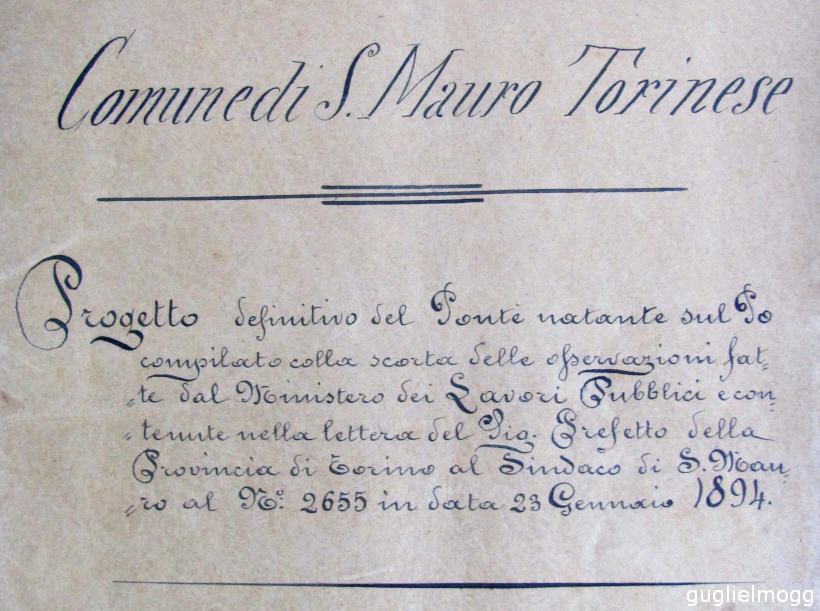 Porto natante sul Po del Geom. Leonardo Giuseppe