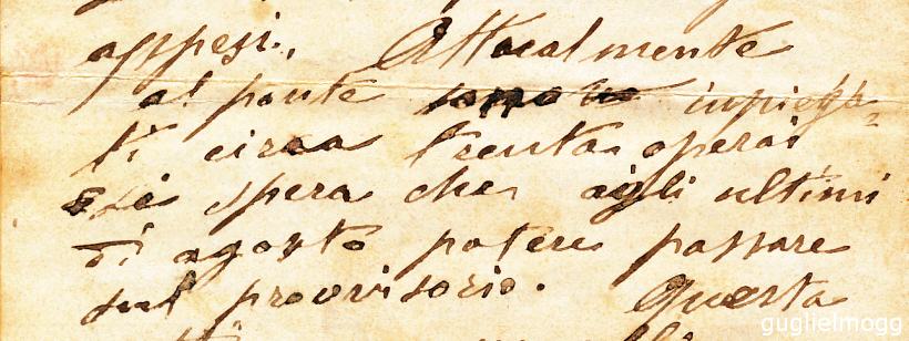 1910/07/20, lettera da San Mauro - Lo stato dei lavori sul ponte 1910/07/20, lettera da San Mauro - Lo stato dei lavori sul ponte